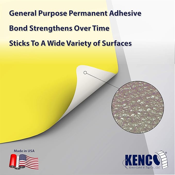 4" X 6" Direct Thermal Perforated Stickers Labels for Shipping Labels, Inventory, and Color Coding - Compatible with Zebra, Rollo, Godex and More (Yellow, 6 Rolls)