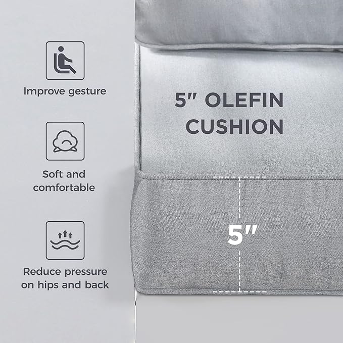 Wisteria Lane Aluminum Patio Furniture Set, 4 Piece Metal Outdoor Furniture Set with CSA Certified 54in Propane Gas Fire Pit Table, Patio Conversation Set with 5in Olefin Cover Cushions (White)