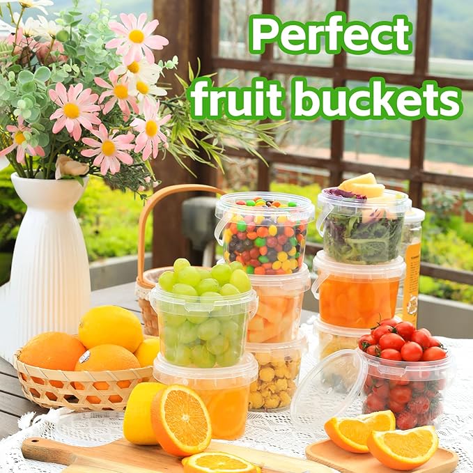 ASEVAT 32oz Airtight Plastic Storage Containers, Reusable Food Prep Containers, Stackable Microwave Safe Bowls With Lids, Freezer Safe Containers, Sauce, Soup (6Pack)