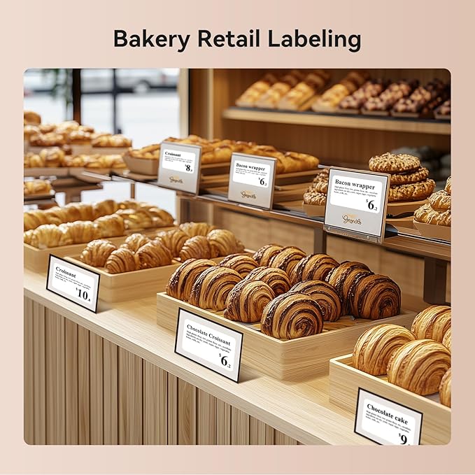 NIIMBOT B1 Label Maker Machine with Tape, 2 Inch Portable Sticker Printer for Home School & Small Business, Compatible with Phones & PC, Silver Gray