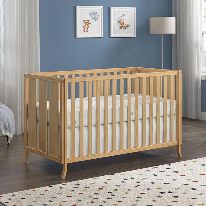 Oxford Baby Arlie 4 in 1 Convertible Island Crib Natural