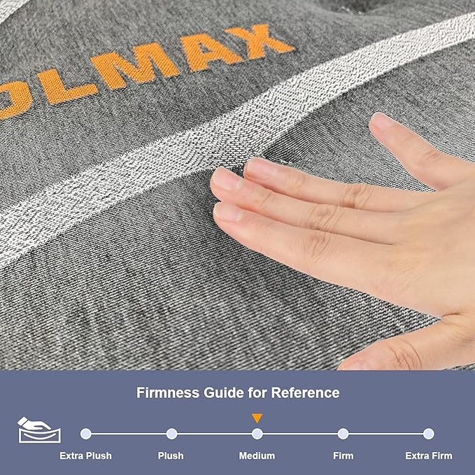 Elfreda Short Queen Mattress, 12 inch Pillow Top Pocket Spring Hybrid RV Mattress, Memory Foam Innersprings Medium Firm，Supportive Pressure Relief 74''x60 Camper in a Bag