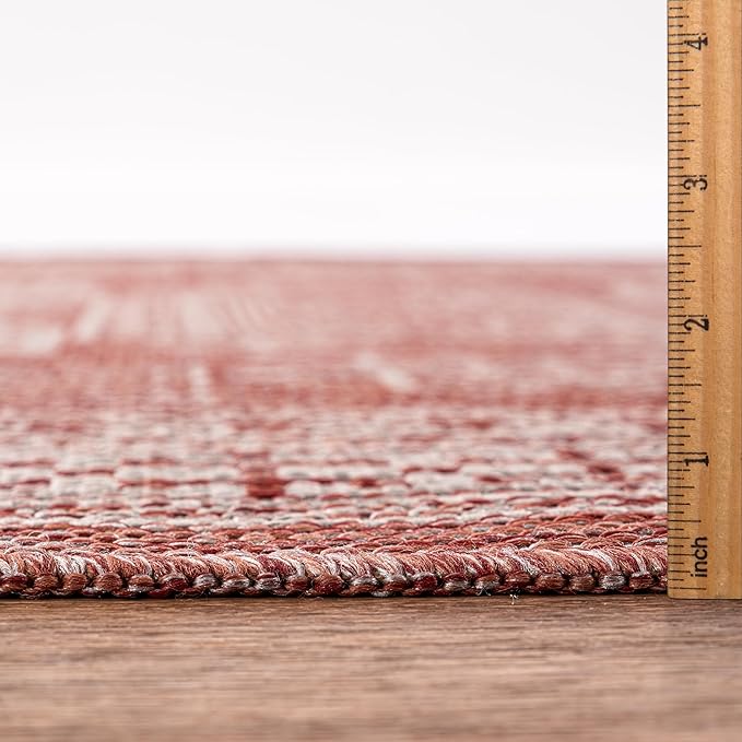 Keen Home Design Terrace Outdoor Runner Rug - 2x10 Washable Indoor/Outdoor Rug for Patio, Kitchen, Balcony, Beach, Garden, Deck and Porch, Size: 2'2"x9'11"