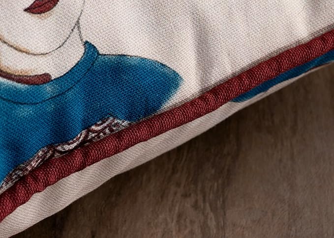 Maison d' Hermine Decorative Pillow Covers 18 x 18 Inch Square 100% Cotton Throw Pillow Covers with Invisible Zipper Cushion Case for Living Room Couch, Chair, Sofas, Bedroom, Home (Pupeo People)