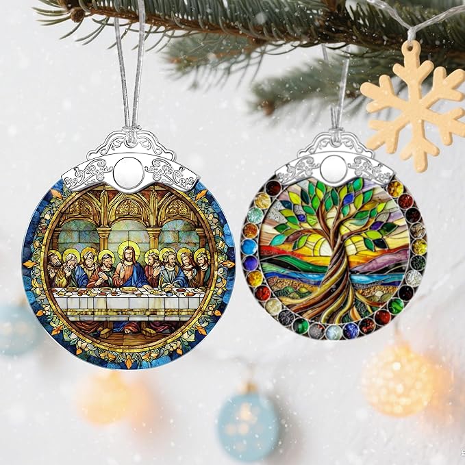 The Last Supper Christmas Decorations - Christmas Ornaments for Tree | Christian Religious Holiday Ornaments – Religious Gifts | Holiday Party Gifts | Gift Ideas & Xmas Gift
