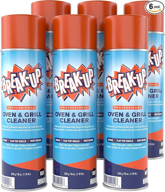 Diversey BREAK-UP CBD991206 Oven and Grill Cleaner, 19oz Aerosol, 6/Carton