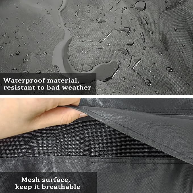 Grill Cover for recteq Flagship 1100,RT-700 RT-1250 RT-680 Wood Pellet Grill Cover | Full Length Heavy-Duty Premium Pellet Grill Cover for All-Weather Protection,Suitable for RT-700 RT-1250 RT-680