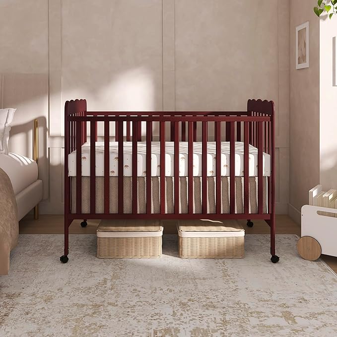 Dream On Me Carson Classic 3-in-1 Convertible Full-Size Baby Crib in Espresso, GreenGuard Gold & JPMA, 4 Mattress Heights, Converts to Day & Toddler Bed, Locking Wheels, Classic Nursery Design