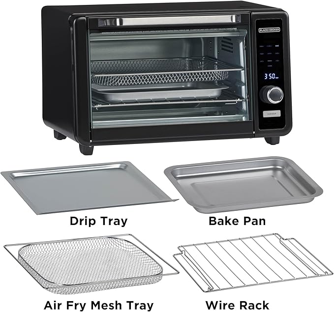 BLACK+DECKER Crisp 'N Bake™ 6-Slice Digital Air Fry Toaster Oven
