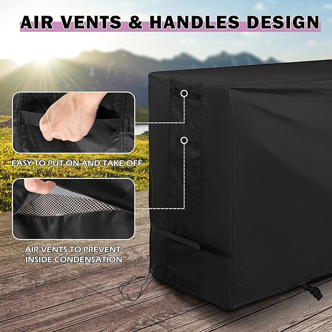 Grill Cover for Blackstone 36 Inch Griddle with Hood, Outdoor Griddle Cover for Blackstone 2210/2212/2310/2322, Flat Top Grill Cover for 4 Burner 36" Griddle