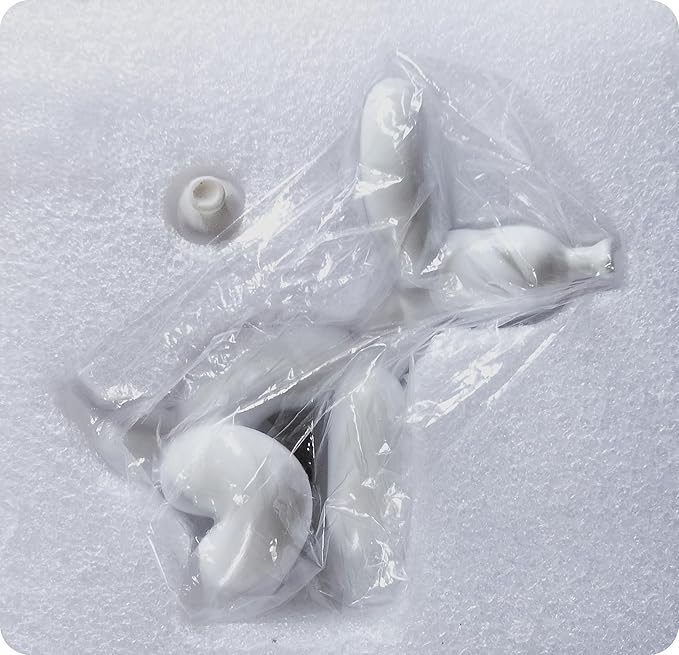 Balloon Dog Mini Poop Dog Decoration Desktop in Living Room Art Animal Small Statue, Bookshelf Decor (White)