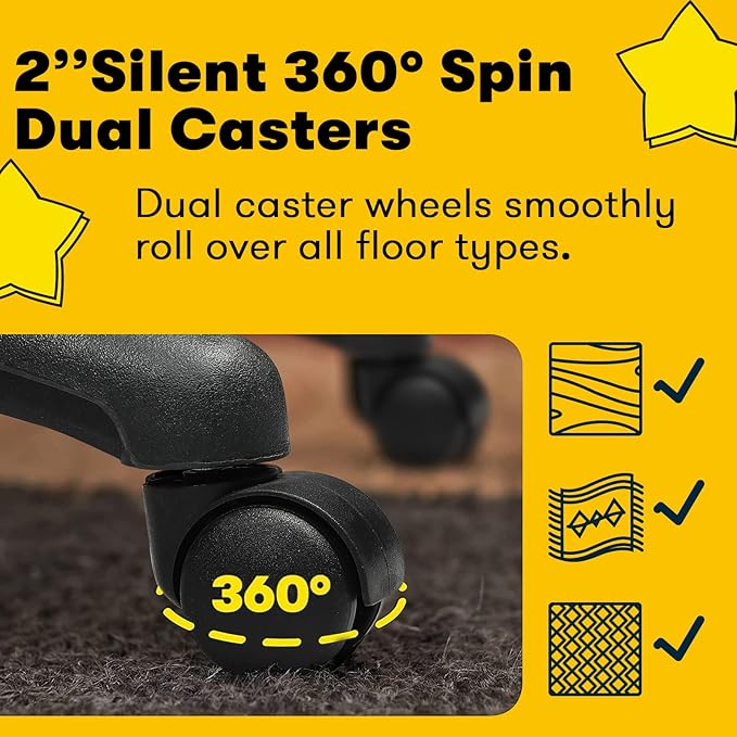 OFIKA Home Office Chair, 400LBS Big and Tall Chair Heavy Duty Design, Ergonomic High Back Cushion Lumbar Back Support, Computer Desk Chair, Adjustable Executive Leather Chair with Armrest