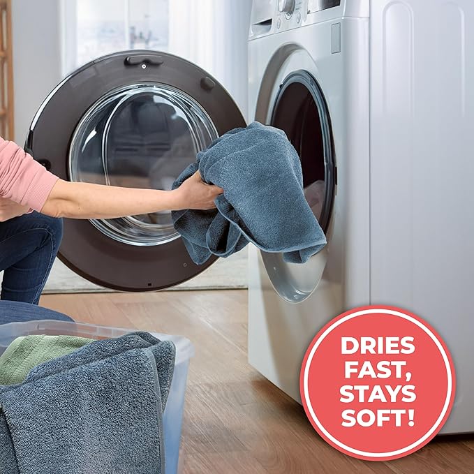 TEXTILOM 100% Turkish Cotton Oversized Luxury Bath Sheets, Jumbo & Extra Large Bath Towels Sheet for Bathroom and Shower with Maximum Softness & Absorbent (40 x 80 inches)- Mid Blue