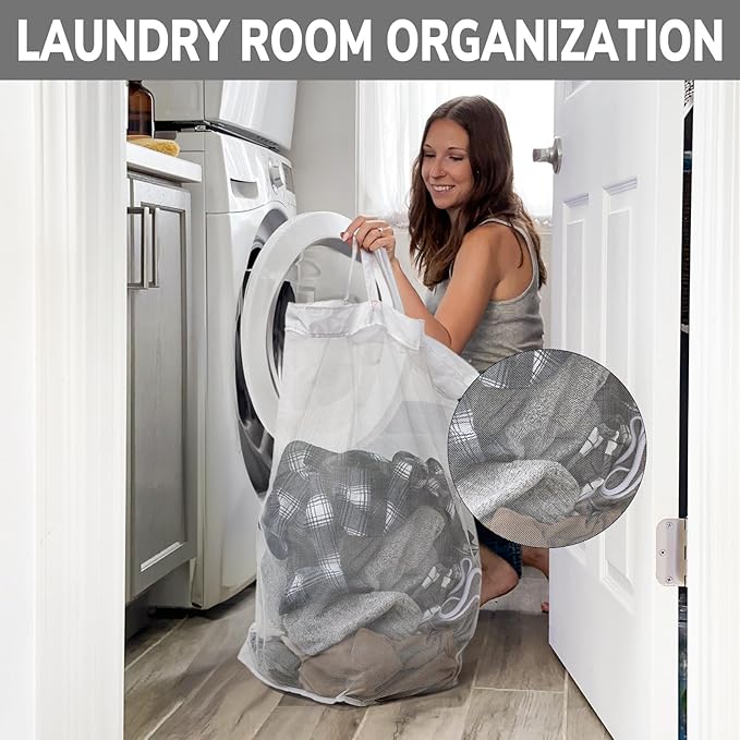 Goodpick Hamper with Wheels 75L 2-Pack, Tall Laundry Basket with Removable Wash Bags, Rolling Black Laundry Hamper for Corner Dorm, Large Collapsible Laundry Baskets