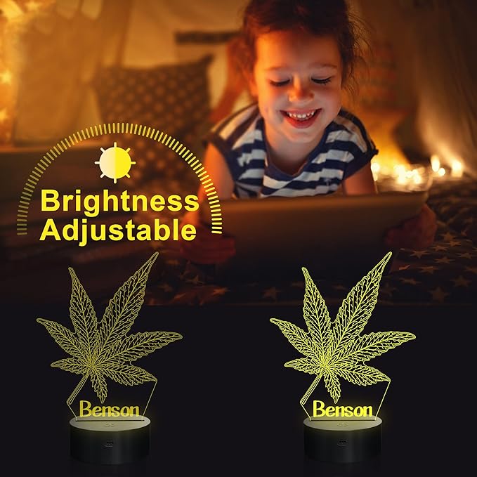 Personalized 3D Leaf LED Light 16 Color Changing Table Light Night Light with Remote Control 16 Colors Changing Table Desk Bedroom Decor Optical Home Room Store Decoration