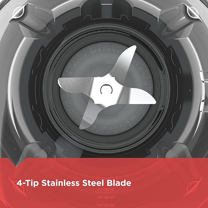 BLACK+DECKER 10-Speed Countertop Blender, BL2010BP, 6-Cup Plastic Jar, Dishwasher-Safe, Stainless Steel, Suction Feet