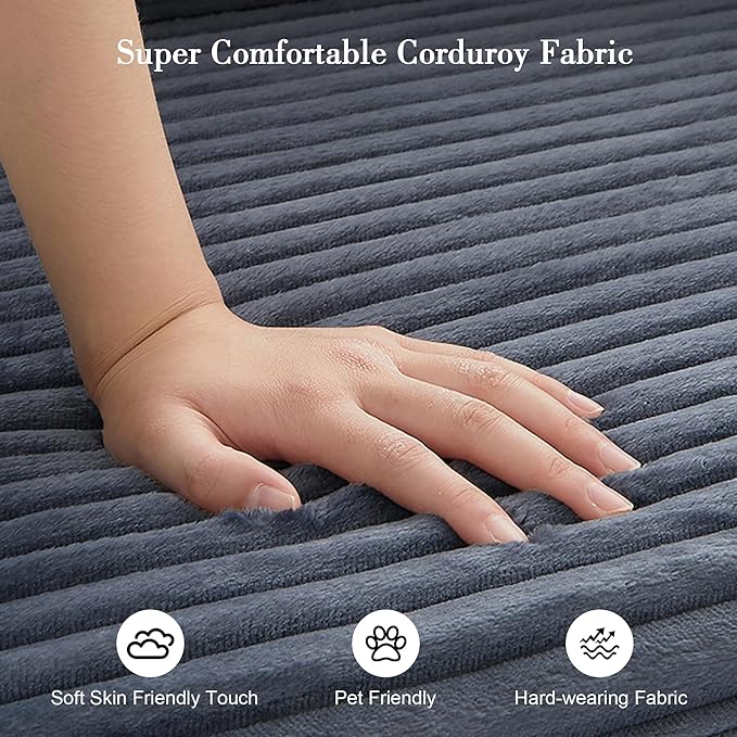 Sectional Boneless Couch Convertible Sofa Bed, 78'' Modular Sectional Sleeper Sofa with Removable Armrests & 3 Pillows, Small Floor Couch No Assembly Needed for Living Room, Office, Bedroom, Gray