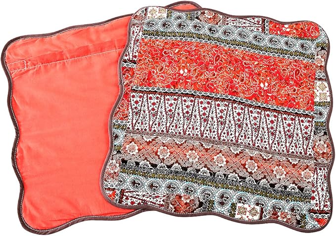 NEWLAKE Striped Classical Style Cotton Throw Pillow Covers (2 Pieces, 18X18 Inch)