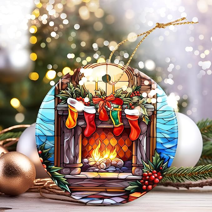 Christmas Ornament, Stocking Ornament, Christmas Decorations for Tree, Heirloom Keepsake, Gift Idea