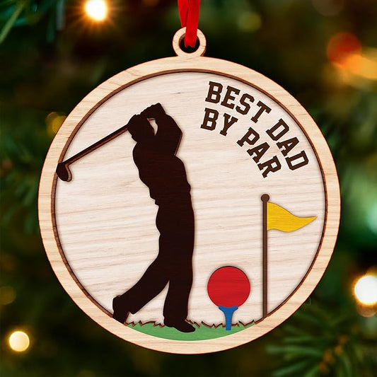Golf Ornaments for Christmas Tree - Unique Golf Themed Christmas Ornaments for 2025, Perfect Dad Gifts, Ideal for Golf Enthusiasts, Stylish Ornament for Men and Women, Funny 2025 Ornament