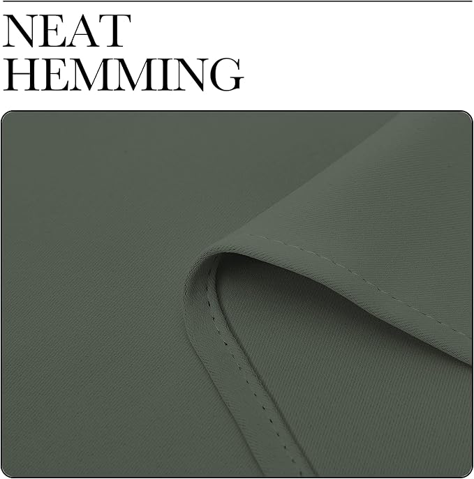 NICETOWN Blackout Curtain Panels, Home Decoration Thermal Insulated Solid Grommet Blackout Drape for Dining Room (Dark Mallard, 1 Pair, 42 by 68-Inch)