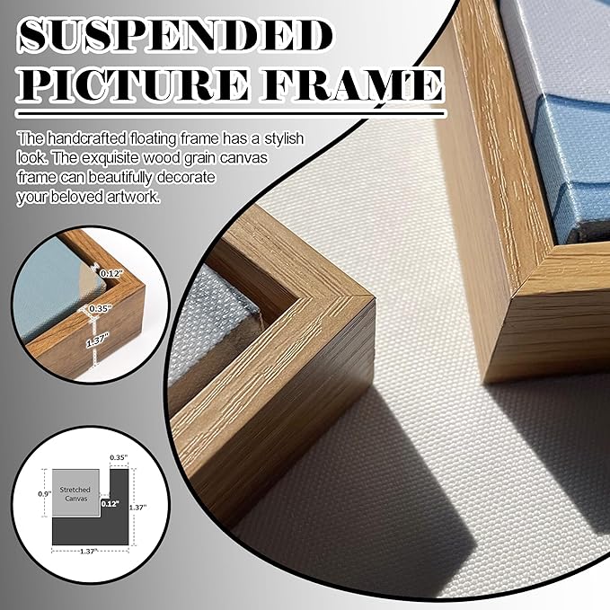 JEAWA Large Framed Wall Art - Deer Animal Art Prints Ready to Hang, Farm Canvas Painting as Gifts for Housewarming, Rustic Nature Landscape Pictures for Living Room Bedroom Home Decoration, 29x58 IN