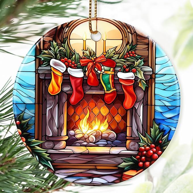 Christmas Ornament, Stocking Ornament, Christmas Decorations for Tree, Heirloom Keepsake, Gift Idea