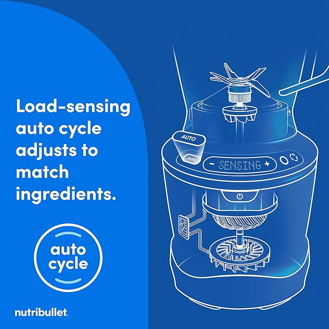 nutribullet SmartSense 5-speed, full-size blender, 1400 Watt- Gunmetal Gray