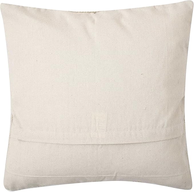 REDEARTH · Tufted Throw Pillow Cushion Covers - Boho Textured Woven Decorative Cases Set for Couch - Sofa - Bed - Farmhouse - Chair - Patio - Outdoor - car - 100% Cotton (18x18 ; Natural) Pack of 2