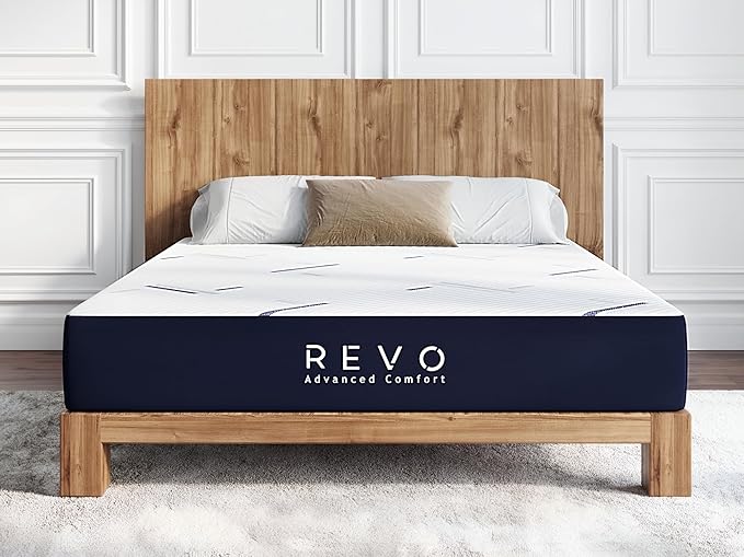 REVO Sleep Gel Memory Foam Mattress, 10-Inch Full – Supportive Cooling Mattress with Gel Foam for Pressure Relief and Breathable Sleep – Ideal for Guest or Teen Bedrooms