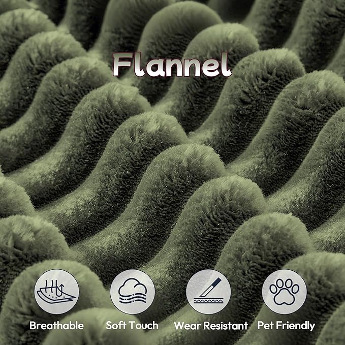 105" Cloud Sectional Couch with L-Shape Chaise,Modern Modular Sofa with Deep Seat, Fluffy Boneless Couches for Living Room Bedroom,No Assembly Required, Green (Plush Flannel Fabric)