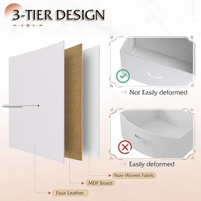 WLIVE Storage Organizer Unit with 12 Fabric Bins, Storage Drawers Organizer with Steel Frame, Tall Storage Tower Organizaton for Living Room, Hallway, Office, White