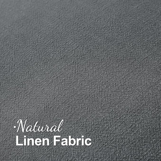 MIULEE Decorative Throw Pillow Covers Neutral Linen Fringe Throw Pillows Set of 2 Dark Grey Boho Farmhouse Cushion Covers with Tassels for Couch Sofa Bed Living Room Spring Home Decor 18x18 Inch