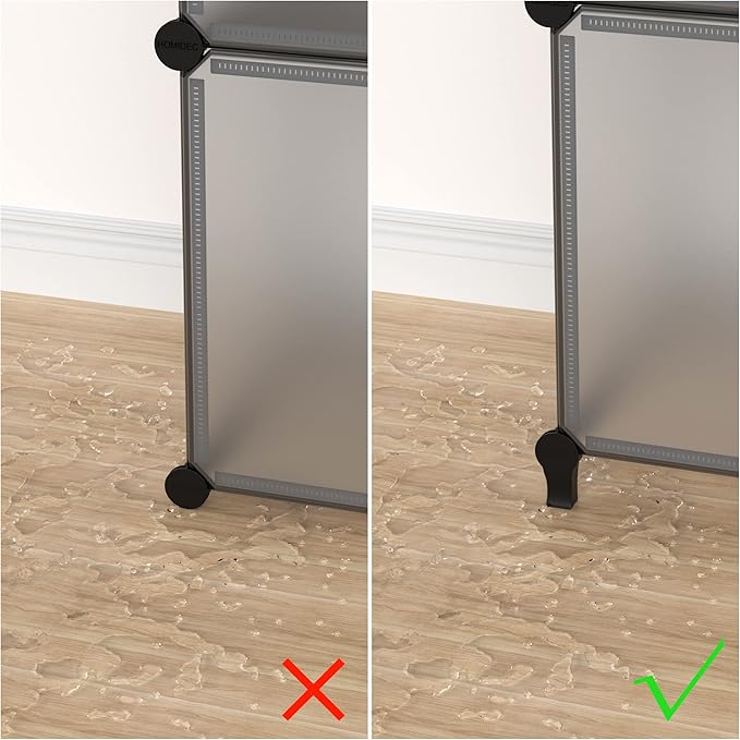 HOMIDEC Closet Organizer, 12-Cube Closet Organizers and Storage, Portable Closet Shelves, Clothing Storage (Grey)