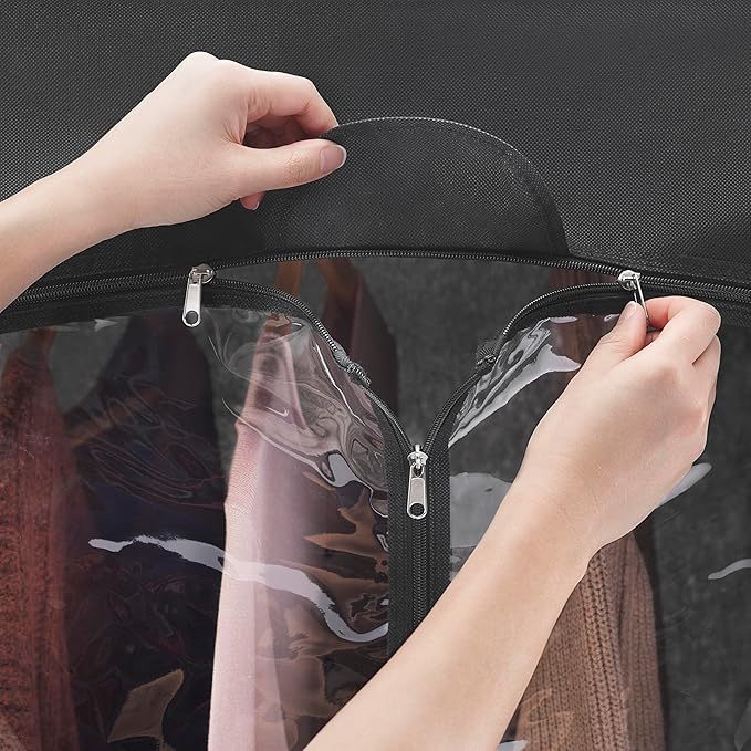 Whitmor 36-inch Clothes Closet - Double Door Portable Closet - Store Seasonal Clothing - Black Fabric Cover