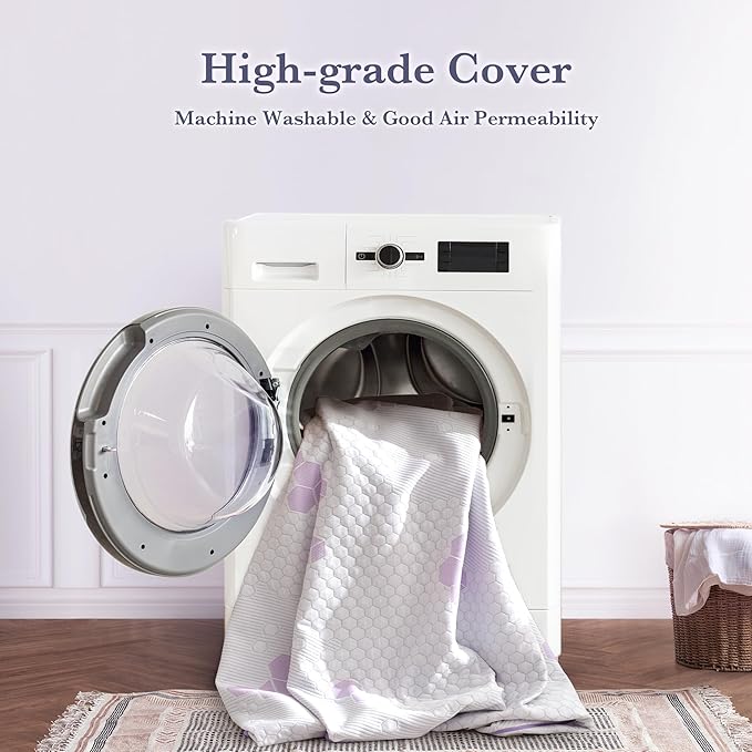 SINWEEK 3 Inch Memory Foam Mattress Topper Twin Size, Soft and Medium Mattress Pad for Back Pain Relief, High Density Foam Bed Topper with Textured Cover, CertiPUR-US Certified