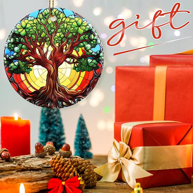 Christmas Ornament, Lush Tree of Life Ornament, Christmas Decorations for Tree, Heirloom Keepsake, Gift Idea