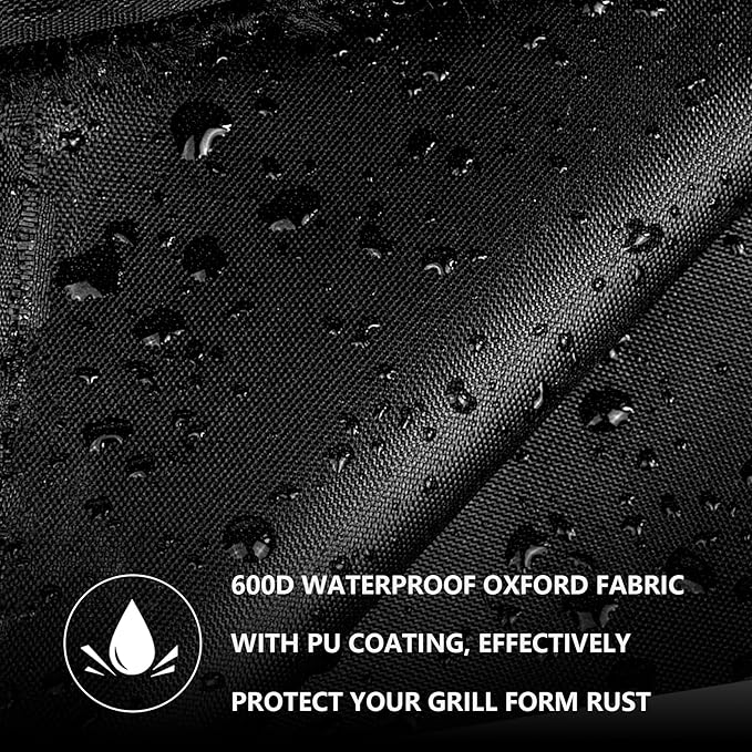 Grill Cover for Pit Boss Austin XL,Rancher XL,1000/1100/1150 Series,Z Grill 1000 Series,All-Weather Outdoor Heavy Duty 600D Waterproof Pitboss Smoker Cover for 1000SC,1000Sq,1000SC2 Pellet Grill,Black
