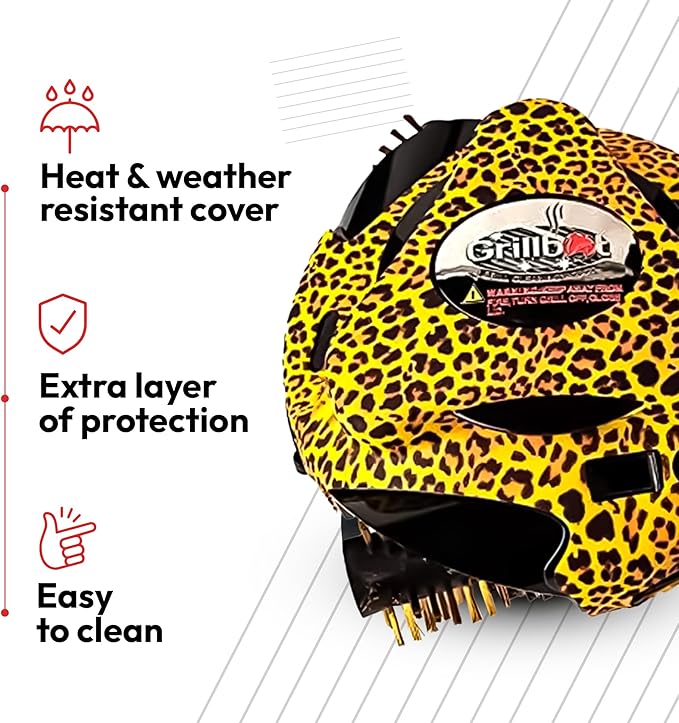 Grillbot Silicone Covers, Ultimate Protection for Your Robotic Grill Cleaner - Durable, Heat & Weather Proof, Easy-to-Use Grillbot Skin