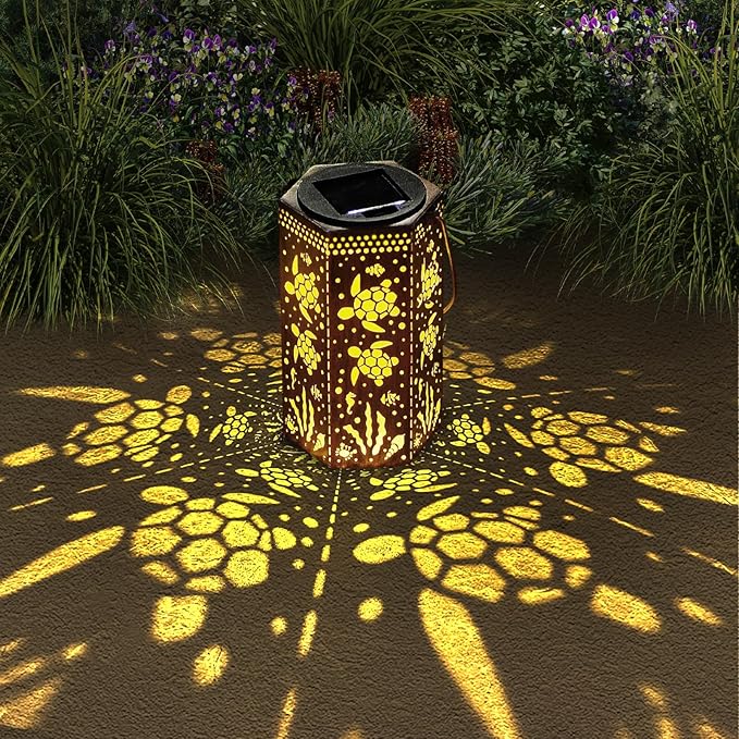 Styleonme Turtle Lover Solar Light, Mother's Day Lantern Gift for Mom Grandma Women Sister, Hanging Image Turtles Lanterns, Yard Corridor Garden Decor, Thanksgiving Day, Birthday Gifts