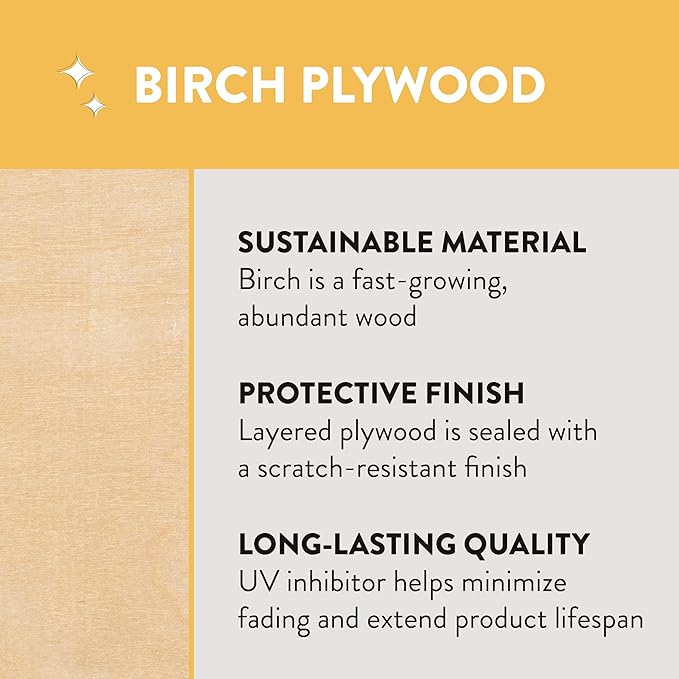 Wooden Toddler Chairs, 8", Stackable Chairs, Natural, 2-Pack