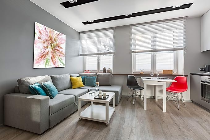 Wexford Home Floral Strokes Gallery Wrapped Canvas Wall Art, 16x16 (18646-16x16)