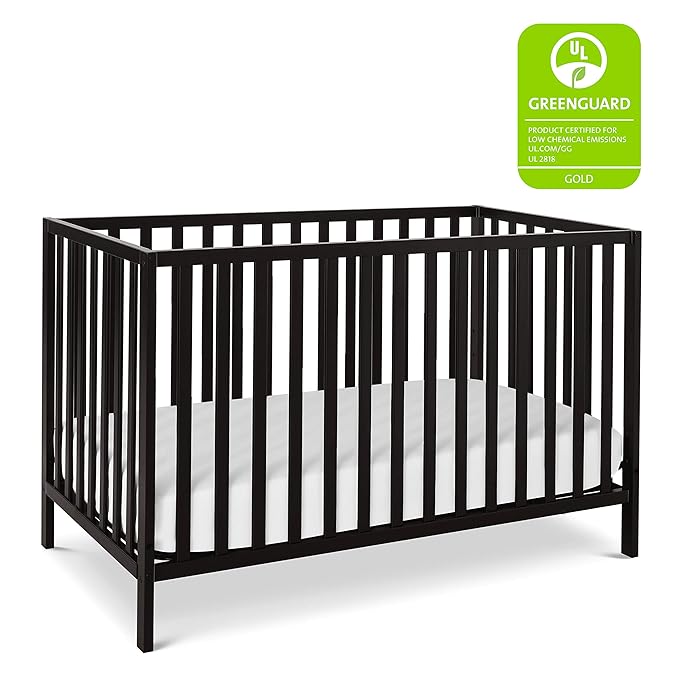 DaVinci Union 4-in-1 Convertible Crib in Ebony, Greenguard Gold Certified
