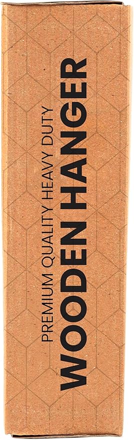 Utopia Home Premium Wooden Hangers 20 Pack - Durable & Slim Coat Hanger - Suit Hanger with 360-Degree Rotatable Hook - Wood Hangers with Shoulder Grooves (Natural Color)
