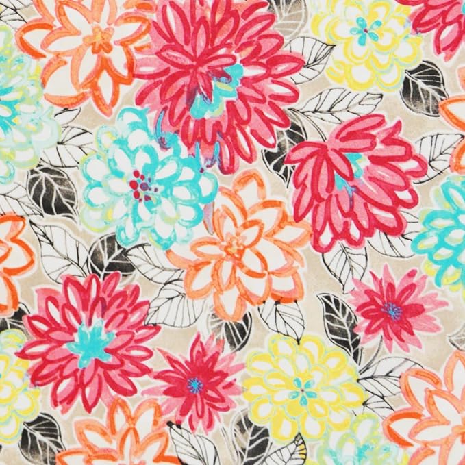 RSH DECOR: Tufted Adirondack Chair Cushion | 42.5” x 21” | All-Weather Spun Fabric | Water and Fade-Resistant | Outdoor Cushion for Patio Furniture | Artistic Floral