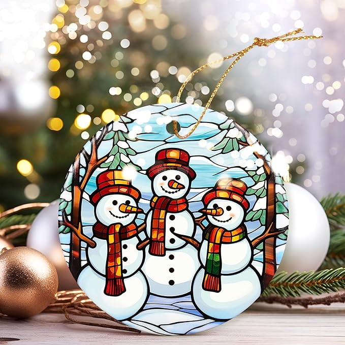 Christmas Ornament, Snowman Ornament, Christmas Decorations for Tree, Heirloom Keepsake, Gift Idea