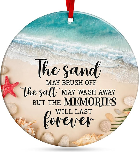 Beach Christmas Ornaments - Coastal and Ocean-Themed Ornaments for Festive Beachy Christmas Tree, Perfect for Beach Lovers and Coastal Decor Fans, Unique, Beachy Ornaments for Chrismas Tree