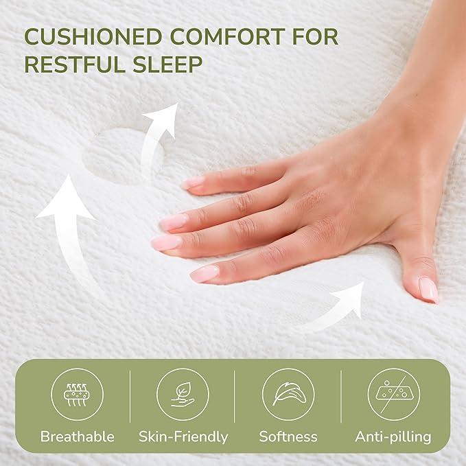 Queen Mattress, 12 Inch Innerspring Queen Size Hybrid Mattress with Individually Pocket Innerspring for Cool Motion Isolation & Silent Sleep, Pressure Relief, Edge Support,Medium Firm