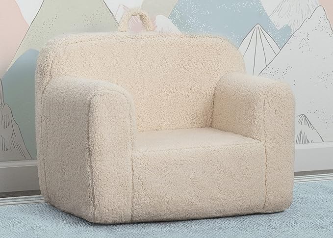 Delta Children Cozee Sherpa Chair, Cream
