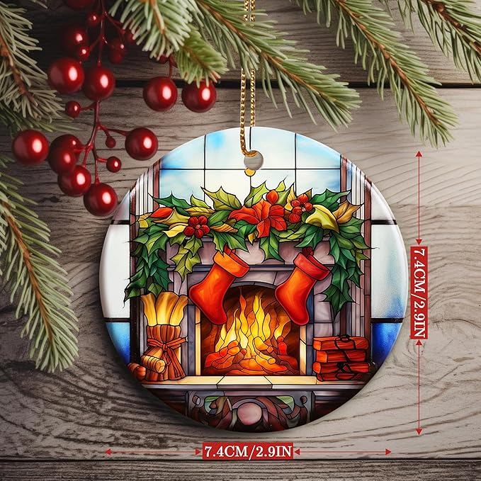 Christmas Ornament, Stocking Hanger Ornament, Christmas Decorations for Tree, Heirloom Keepsake, Gift Idea